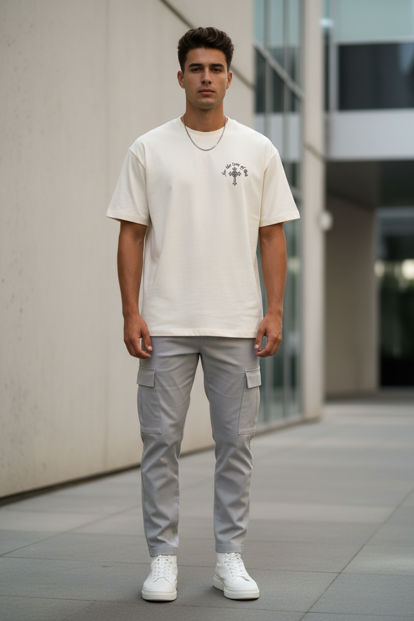 For the love of God og logo heavyweight tee