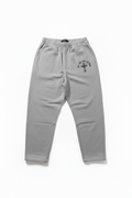 Wolf grey loose pants with logo