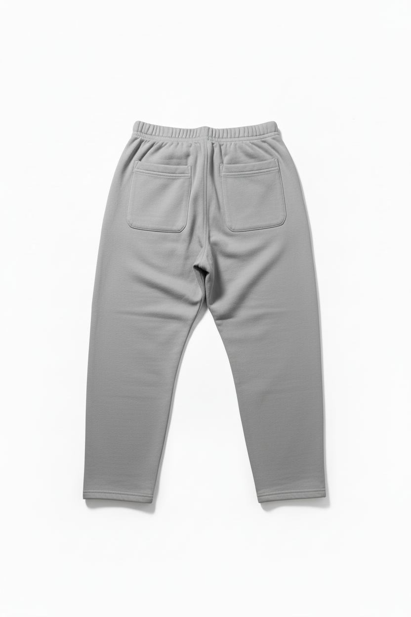 Wolf grey pants back view with pockets